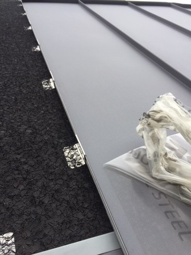 Standing seam roof kit sample - standing,