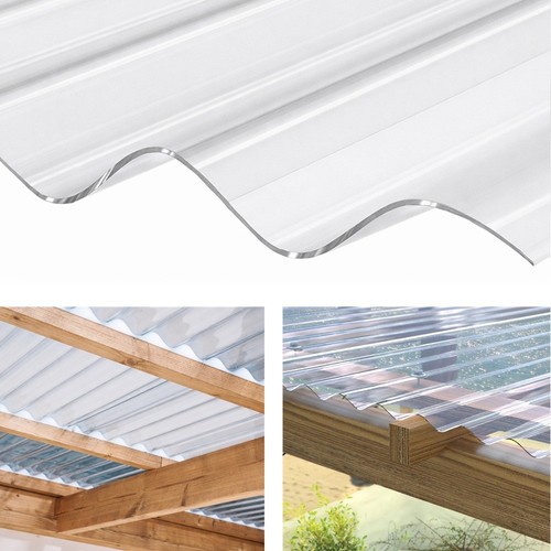 Clear plastic corrugated - clear,