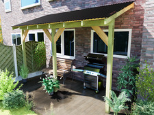Wooden Lean to Gazebo Canopy |