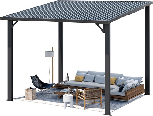Aluminium lean gazebo - lean,