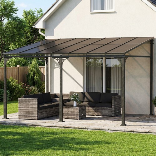 Garden pergola metal lean - metal, to